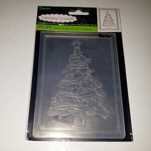 NWT Darice Embossing Folder - Christmas Tree Embossing Folder Sealed